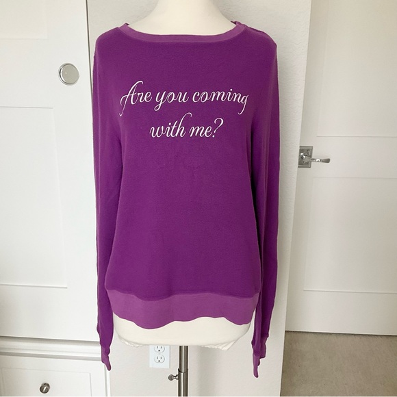 💋 Wildfox 💋 Come With Me Baggy Beach Jumper - Picture 4 of 8